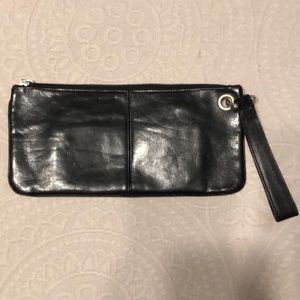 Black Hobo clutch wristlet